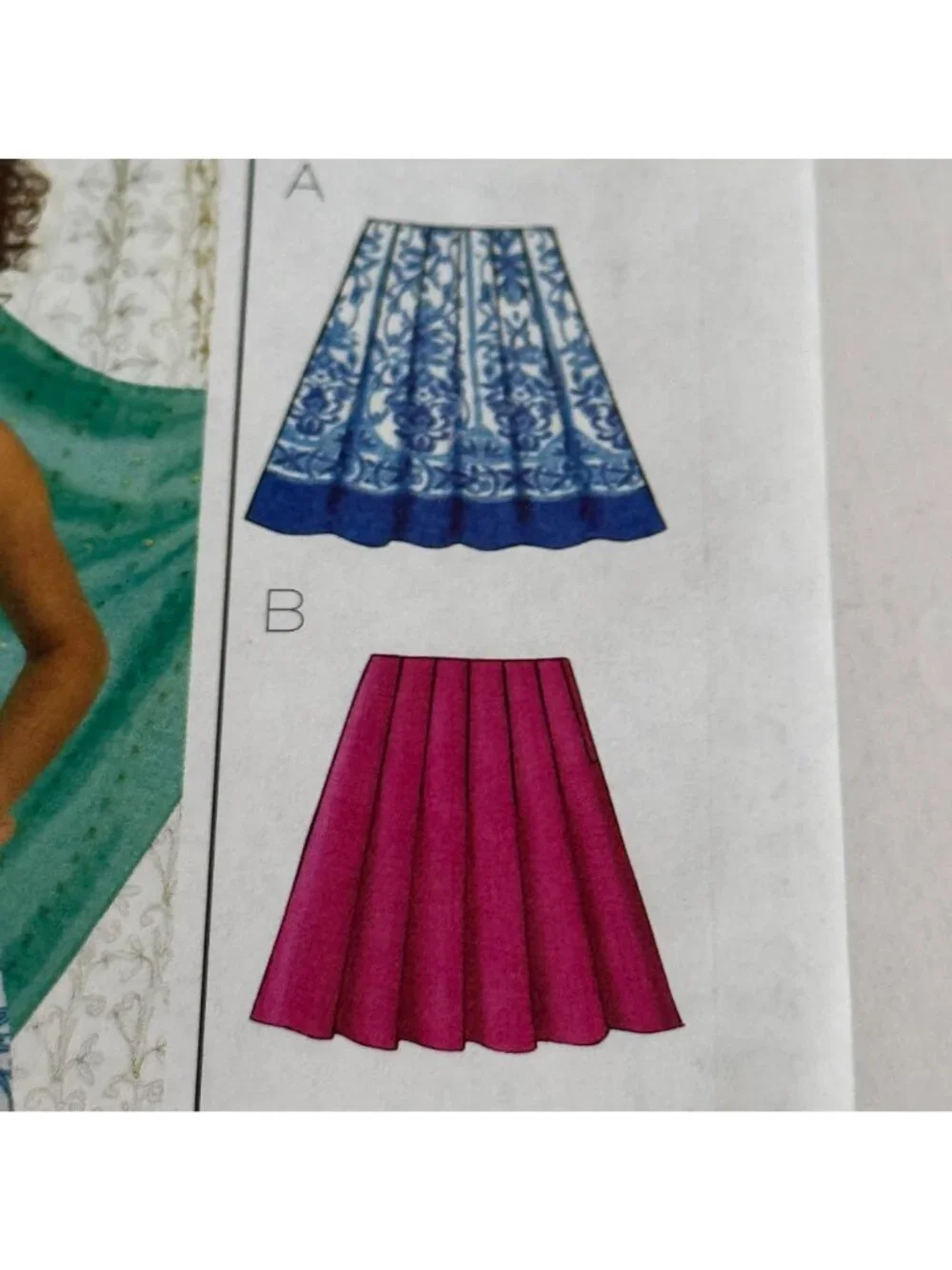 Butterick Sewing Pattern B4686 Pleated Skirt Six Sew Easy Y2K Pleats 6-12 Uncut